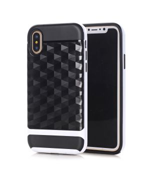 Handyhülle für iPhone 7 - Carbon / Weiß