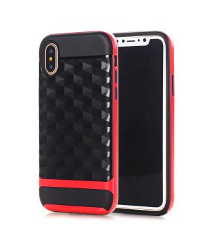 Handyhülle für iPhone 7 - Carbon / Rot