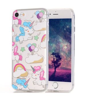 iPhone 7 Silikonhülle mit Einhorn / Unicorn Motiv
