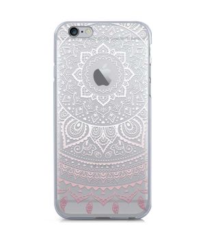 Silikon Handyhülle für iPhone 7 - Pinkes Mandala
