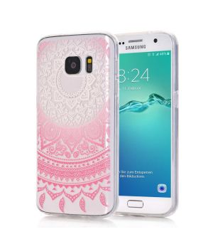 Handyhülle für Samsung Galaxy S7 mit pinken Mandala Motiv