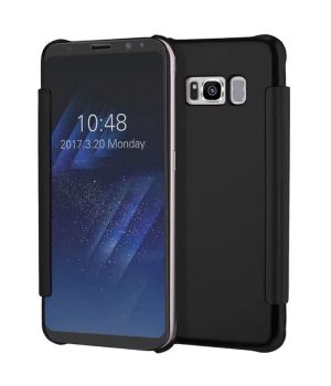 Samsung Galaxy S8 Plus Spiegel Hülle Schwarz | handyhuellen-24.de