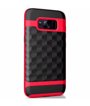 Galaxy S8 Plus Handyhülle Carbon Rot | handyhuellen-24.de