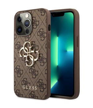 Guess Handyhülle für Apple iPhone 13 Pro Case Braun
