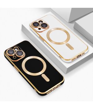 Handyhülle für iPhone 13 Hülle mit Kameraschutz MagSafe Kompatibel Gold Schwarz Weiß Rosa Blau