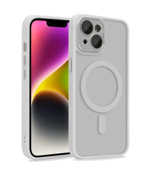 Handyhülle für iPhone 14 Hülle mit Kameraschutz Grau