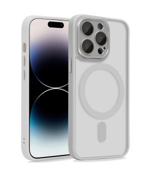 Handyhülle für iPhone 14 Pro Hülle mit Kameraschutz Grau