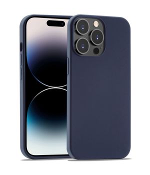Handyhülle für Apple iPhone 14 Pro Max Silikon Case Blau