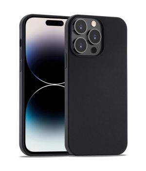 Handyhülle für Apple iPhone 14 Pro Silikon Case Schwarz