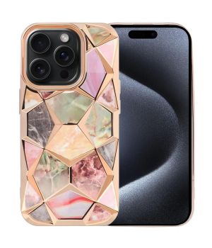 Handyhülle für iPhone 15 Pro Hülle Cover Schutzhülle Gold