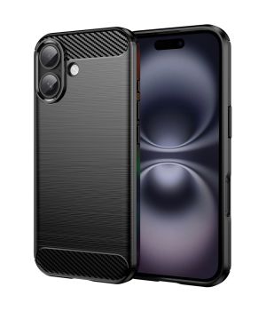 Handyhülle für iPhone 17 Case im Carbon Design Schwarz