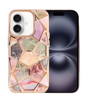 Handyhülle für iPhone 16 Hülle Cover Schutzhülle Gold