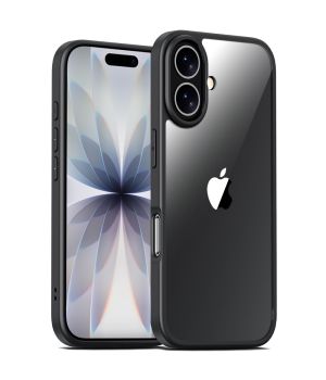 Transparente Handyhülle für iPhone 17 Case Durchsichtig mit schwarzen Rahmen