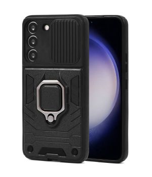 Handyhülle für Samsung Galaxy S23 Case mit Kameraslider Schwarz