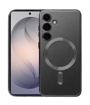 Handyhülle für Samsung Galaxy S26 Plus Hülle mit Kameraschutz MagSafe in Schwarz Case Transparent