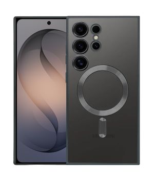 Handyhülle für Samsung Galaxy S26 Ultra Hülle mit Kameraschutz MagSafe in Schwarz Case Transparent