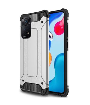 Robuste Outdoor Hülle für Xiaomi Redmi Note 11s Case Silber