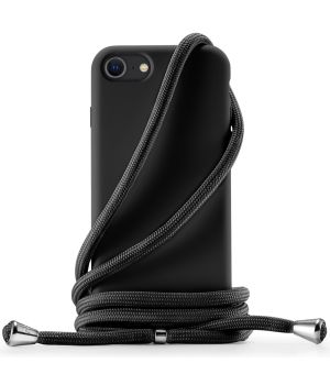 Handyhülle zum Umhängen mit Band Handykette für iPhone 6 / 6s Case Schwarz