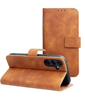Handytasche für Samsung Galaxy S25 FE Hülle Flipcase Braun