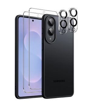 Hülle für Samsung Galaxy S25 Edge mit Displayschutzglas und Kameraschutz