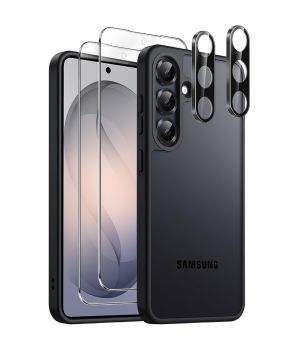 Hülle für Samsung Galaxy S26 Plus mit Displayschutzglas und Kameraschutz