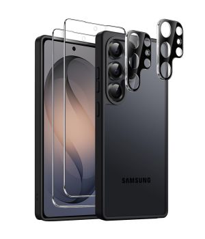 Hülle für Samsung Galaxy S26 Ultra mit Displayschutzglas und Kameraschutz