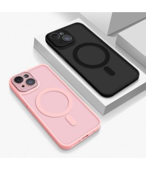 Hülle für iPhone 15 Handyhülle mit Kameraschutz Case MagSafe kompatibel