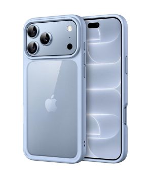 Handyhülle für iPhone 18 Pro Max Case Transparent mit burgundroten Rahmen