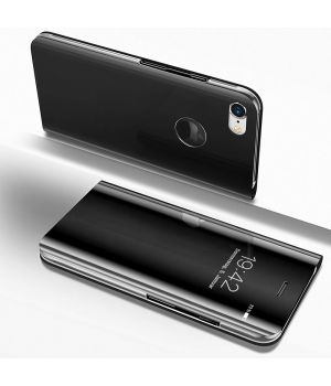 Handy Hülle für Apple iPhone 6 / 6s Clear View Flip Case - Schwarz