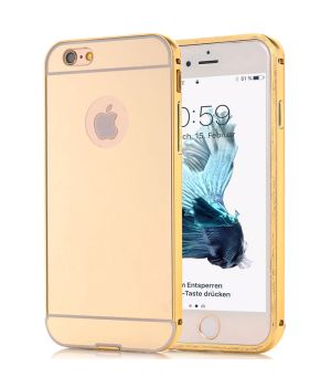 iPhone 6 Hülle Alu Case Gold Spiegelnd