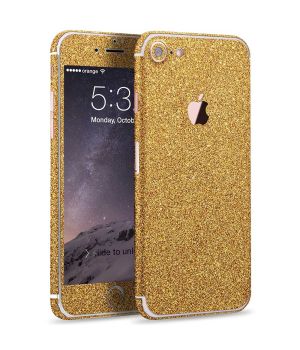 Glitzer Handyfolie für Apple iPhone 7 in Gold