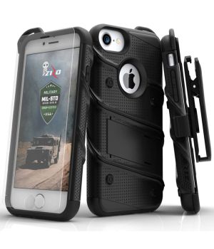 360° Hülle für Apple iPhone 7 inkl. Panzerglasfolie - Schwarz | handyhuellen-24.de