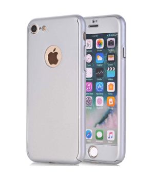 iPhone 7 Hülle Fullcover - silber