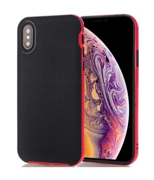 Schale für iPhone XS in Schwarz / Rot | handyhuellen-24.de