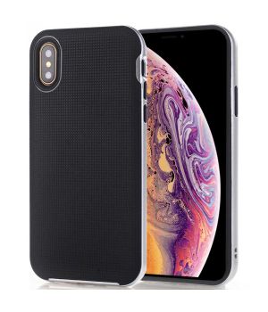 Schale für iPhone XS in Schwarz / Silber | handyhuellen-24.de