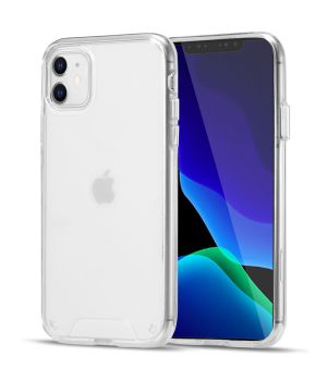 Transparente kristallklare Hülle für iPhone 11 Hybrid Case mit weichem TPU-Silikon Rahmen und robuster Rückseite