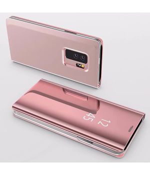Samsung Galaxy S24 Ultra Handy Hülle - Litchi Leder Bookcover Series - pink