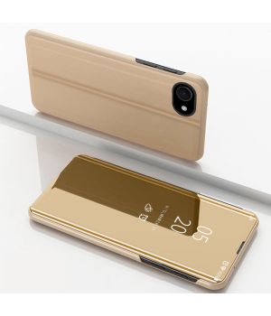 Spiegel Hülle für Apple iPhone 16e Handytasche Gold