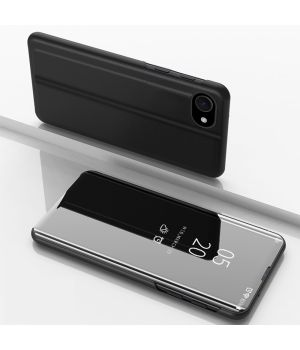 Spiegel Hülle für Apple iPhone 16e Handytasche Schwarz