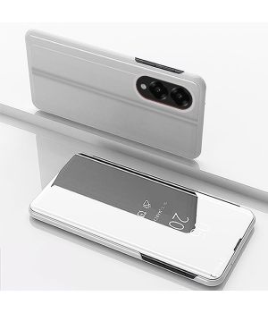 Spiegel Hülle für Samsung Galaxy S25 Edge Flipcase - Silber