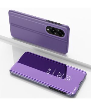 Spiegel Hülle für Samsung Galaxy S25 Edge Flipcase Case Lila