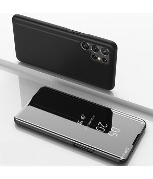 Handyhülle für Samsung Galaxy S26 Ultra Spiegel Flipcase Schwarz