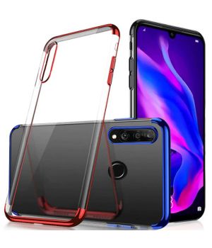 Kristallklare transparente Schutz Hülle für Huawei P30 Lite mit farbigen Rahmen