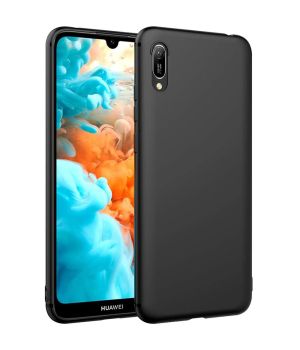 Ultra Slim Case fuer Huawei Y6 2019 Schutzhuelle in Schwarz