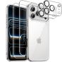 5-in-1 Hülle für iPhone 17 Pro Transparent | 2 x Schutzglas, 2 x Kameraschutz, 1 x Handyhülle