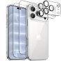Transparente Hülle für iPhone 18 Pro mit Schutzglas & Kameraschutz – 5-in-1 Set