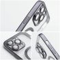 Transparente MagSafe Hülle für iPhone 18 Pro – Schwarz