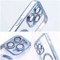 Transparente MagSafe Hülle für iPhone 18 Pro Max Case – Blau