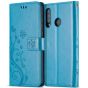 Tasche für Huawei P30 Lite New Edition mit Schmetterling Motiv in Blau | Ohne Versandkosten | handyhuellen-24.de