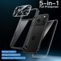 Hülle für iPhone 18 Pro Max Schwarz, Schutzgläser & Kameraschutz 5-in-1 Set